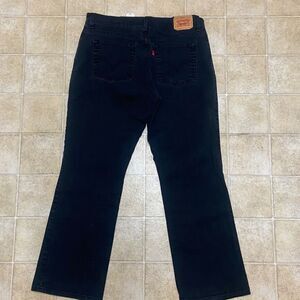 VTG,Levi's 550 Women’s Black Charcoal Relaxed Boot Cut Straight Jeans Size 16M